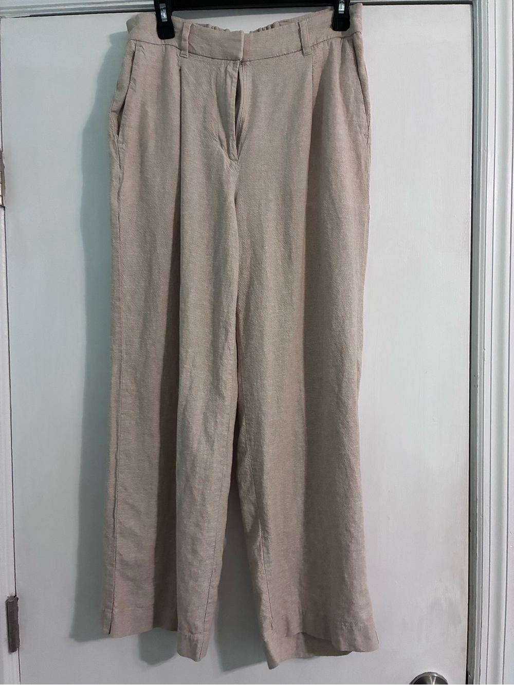 Women’s Lightweight Beige Linen Pants size M like an 8